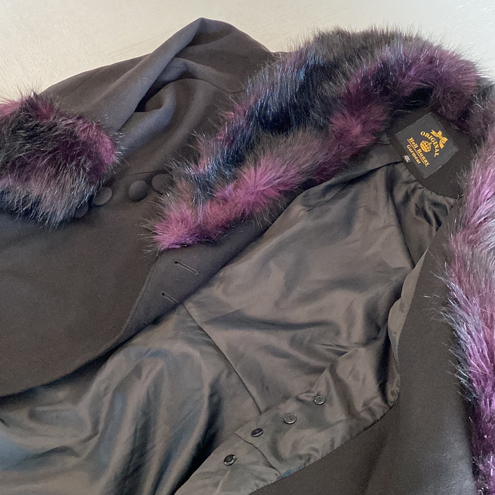 🛍️ MID-YEAR SALE 🛍️ 🐈‍⬛ Hell Bunny Rock Noir Coat - Picture 14 of 15